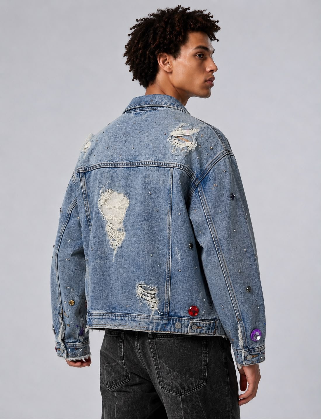 Galaxy Drip Handmade Jacket - Image 2