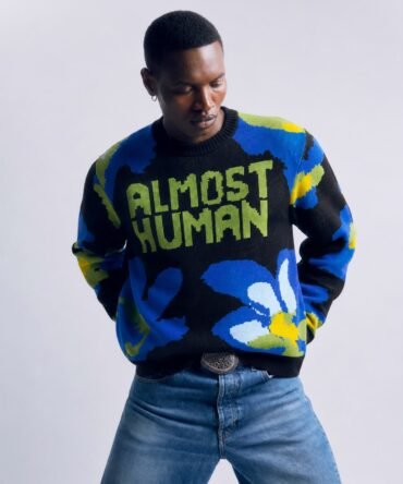 Pixel Garden  Knit Pullover