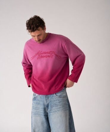 Pink Signal Embroidry Tee