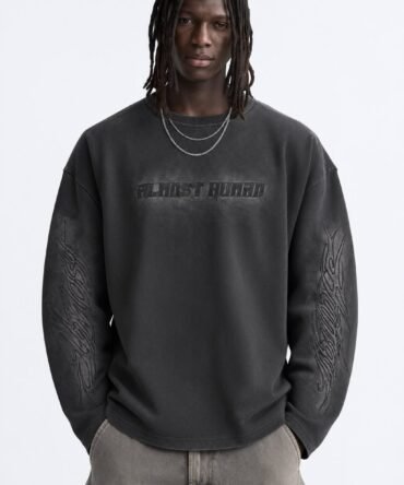 Acid Wash Full Embroidery Tshirt 004